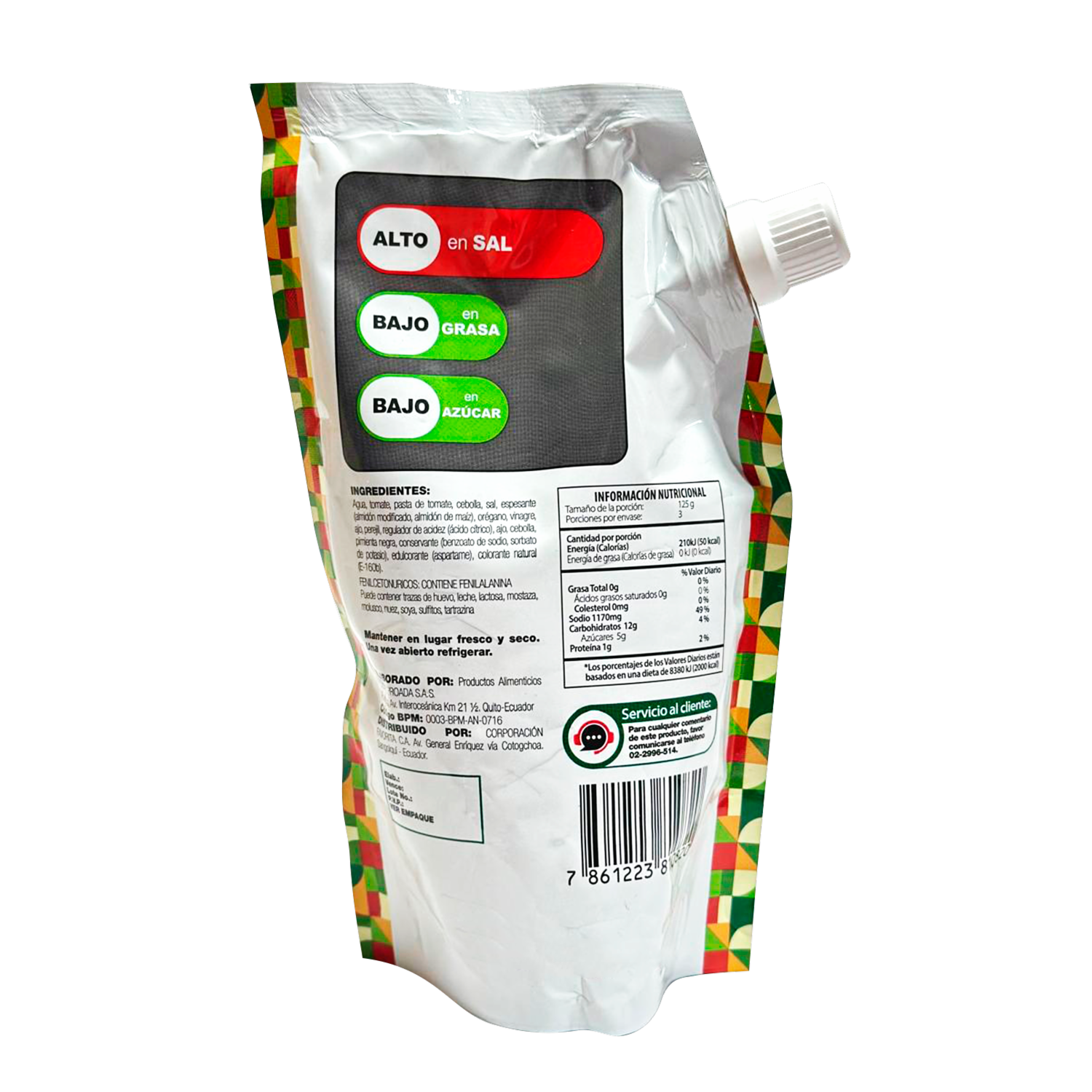 Salsa Spaguetti DoyPack EL ARTESANAL 350 G - Image 3