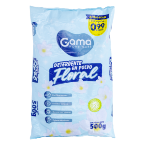 Detergente En Polvo Fragancia Floral GAMA 500 G