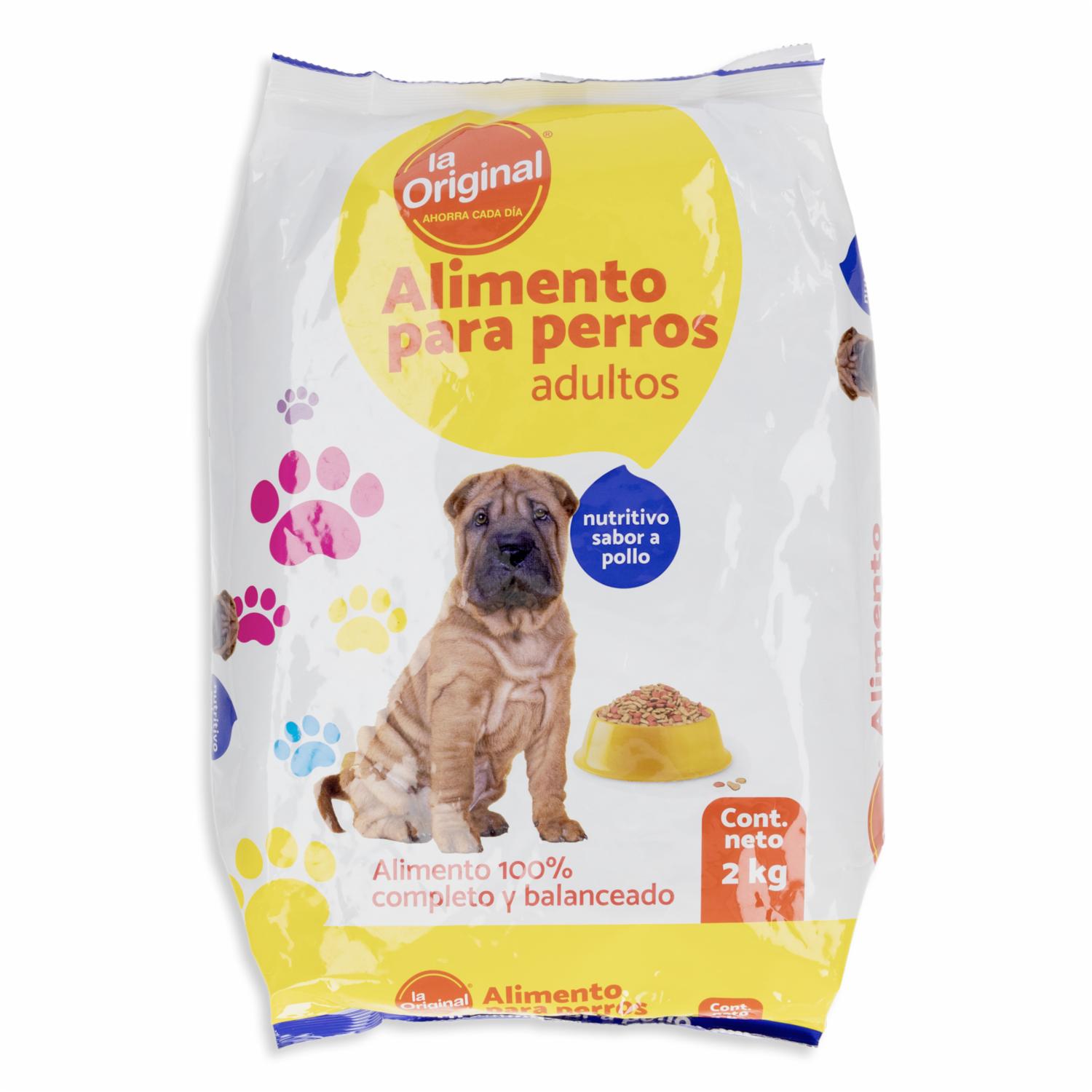 Alimento Para Perros Cachorros Y Adultos Todas Las Razas Sabor A Pollo LA ORIGINAL 2 Kg