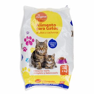 Alimento Para Gatos Cachorros Y Adultos Sabor A Pollo LA ORIGINAL 2 Kg