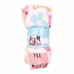 Cobija Mascota Rosa Gato Print CASAMIGA 90 Cm x 75 Cm