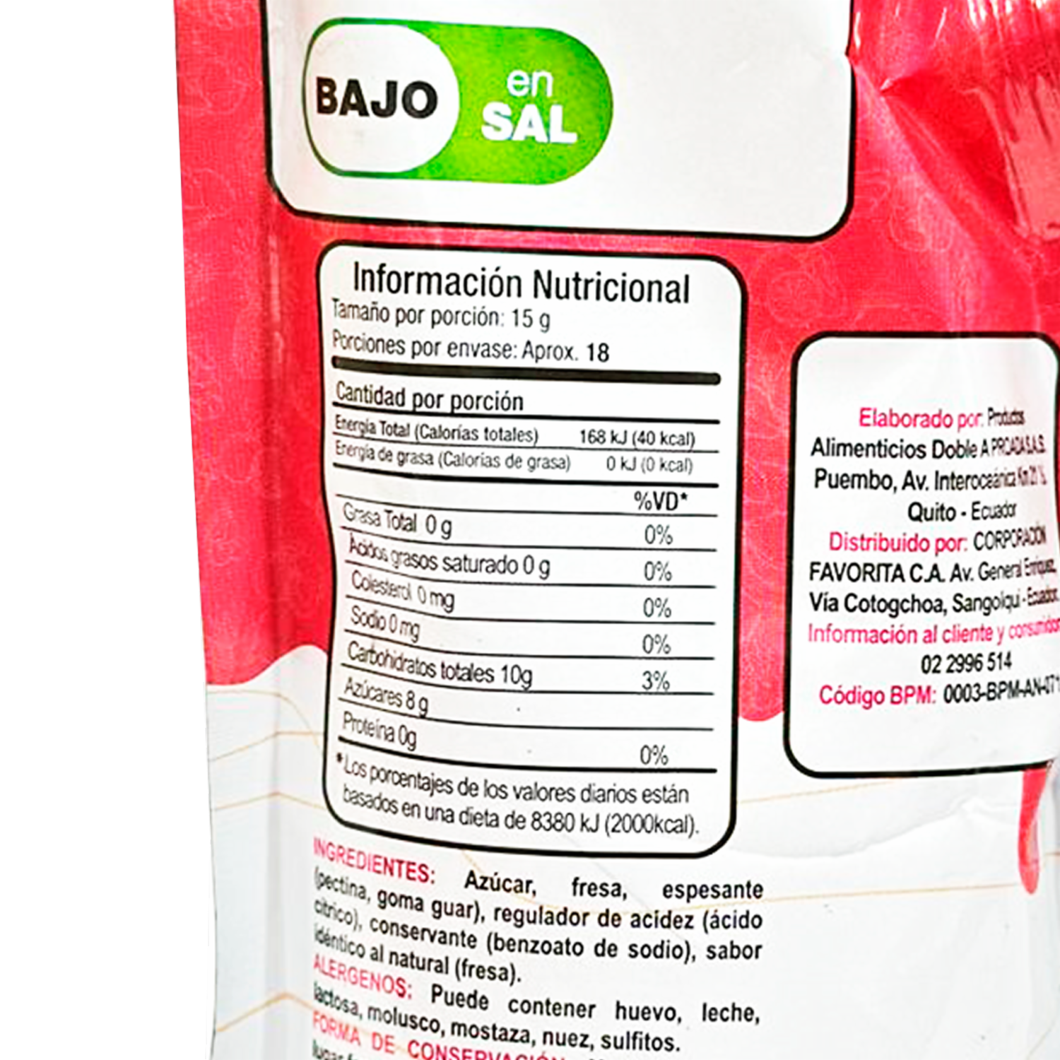 Mermelada De Frutilla EL ARTESANAL 270 G - Image 2