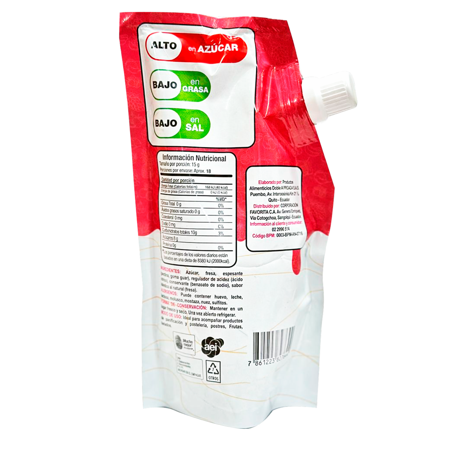 Mermelada De Frutilla EL ARTESANAL 270 G - Image 3