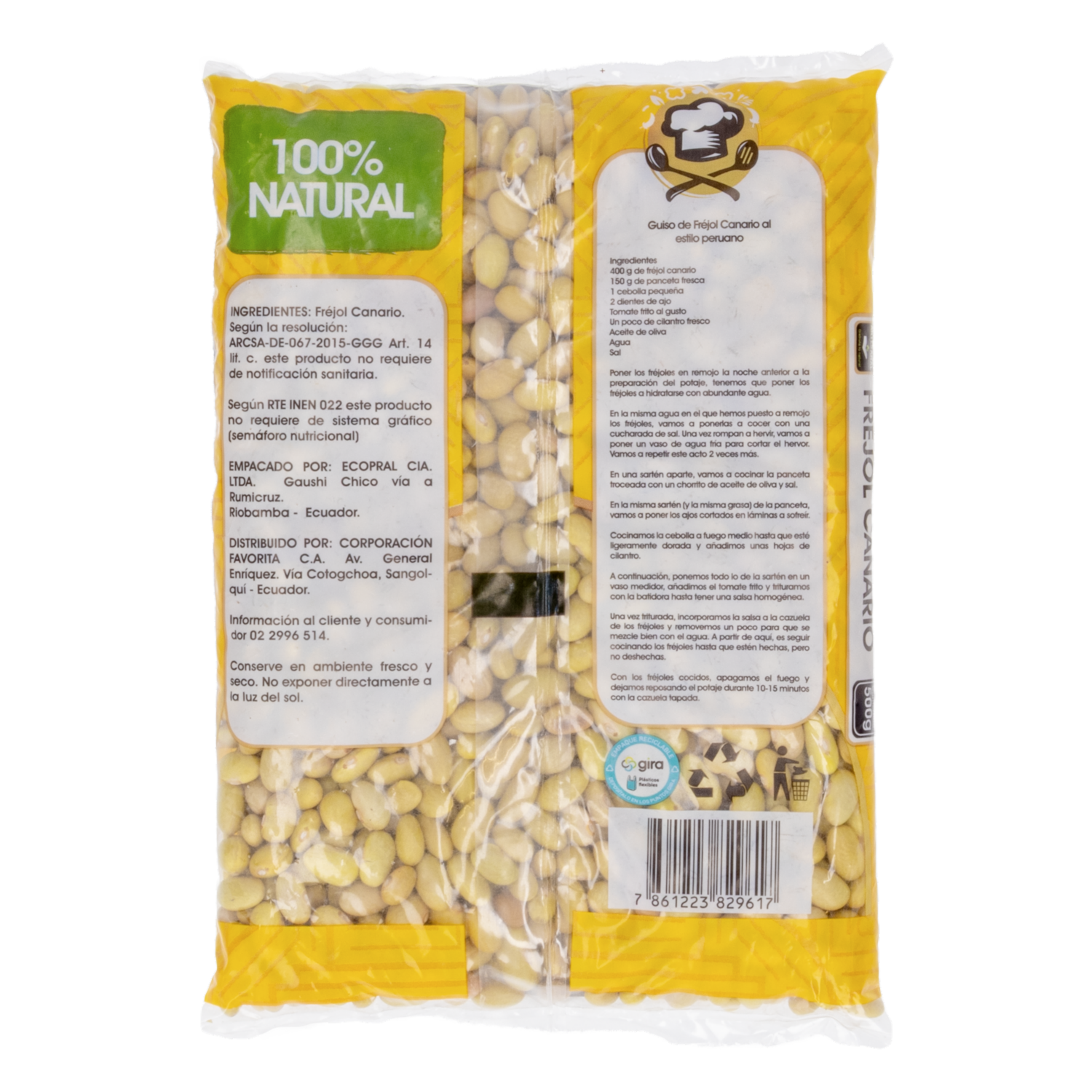 Fréjol Canario EL ARTESANAL 500 G - Image 2