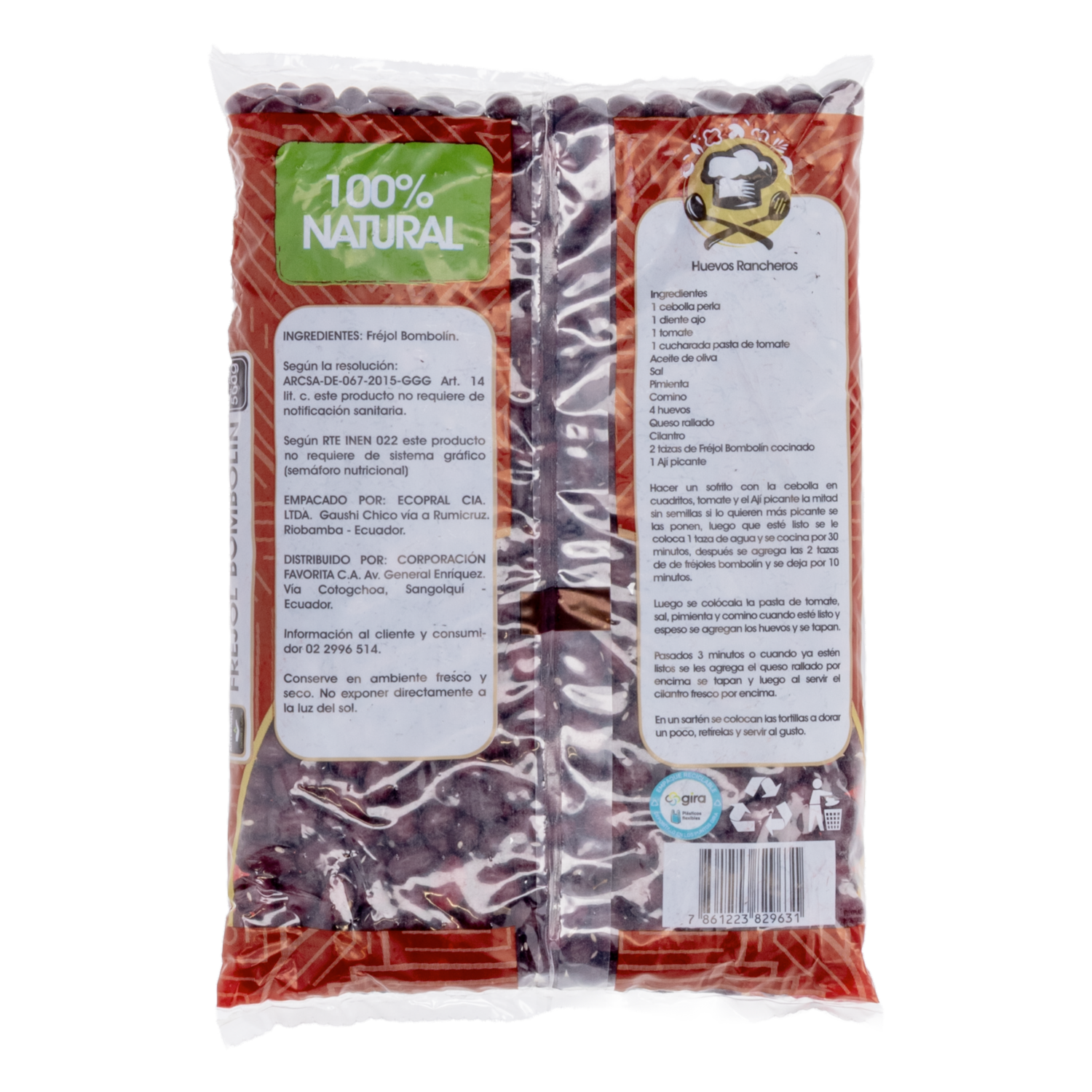 Fréjol Bombolín Rojo EL ARTESANAL 500 G - Image 2