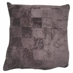 Cojín Café Textura Cuadros CASAMIGA 42X42 Cm