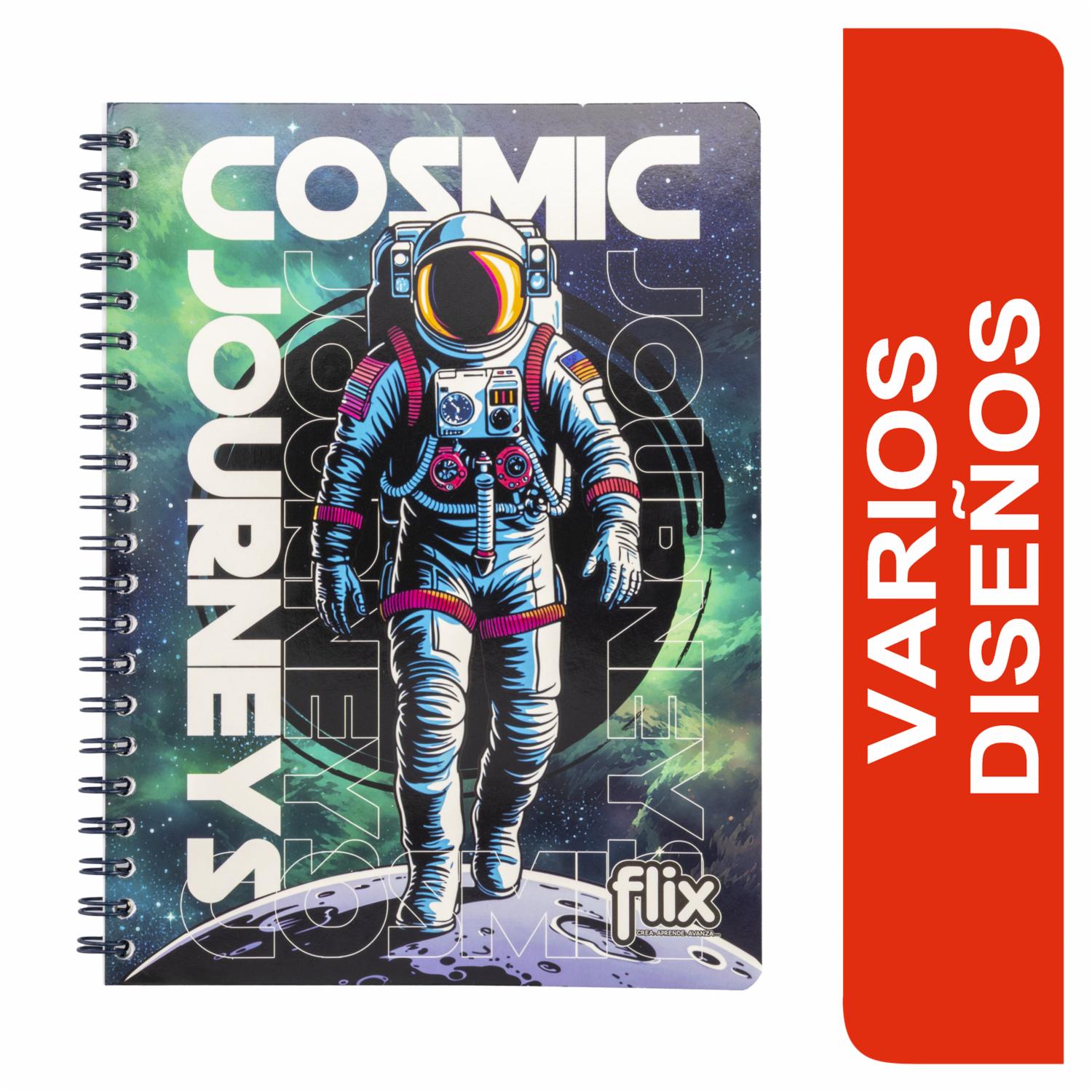 Cuaderno Universitario Argollado A Cuadros FLIX 100 Hojas