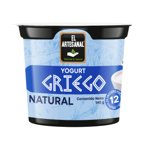 Yogurt Griego Natural EL ARTESANAL 140 G