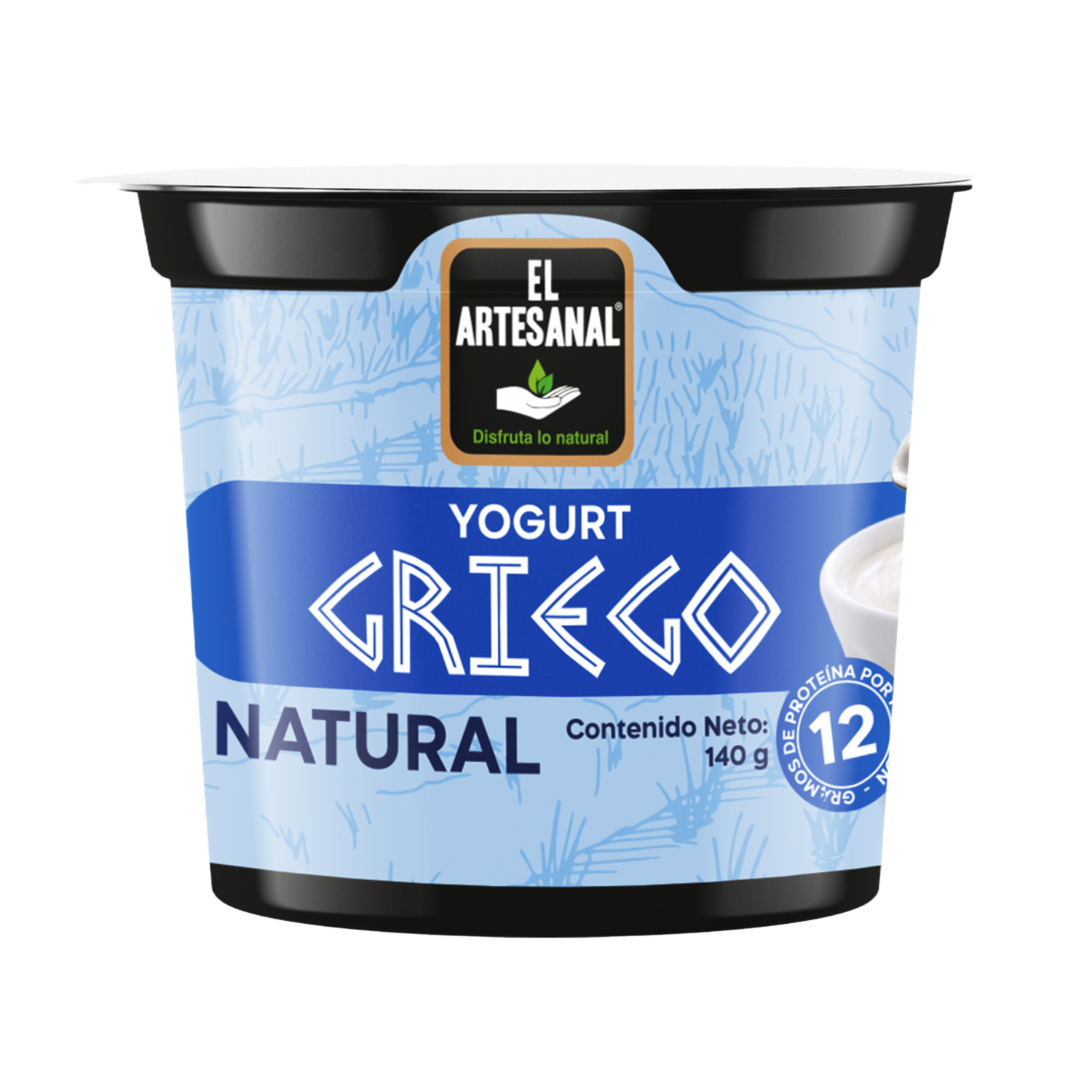 Yogurt Griego Natural EL ARTESANAL 140 G