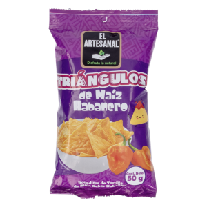 Bocaditos De Maíz Triangulitos Habaneros EL ARTESANAL 50 G