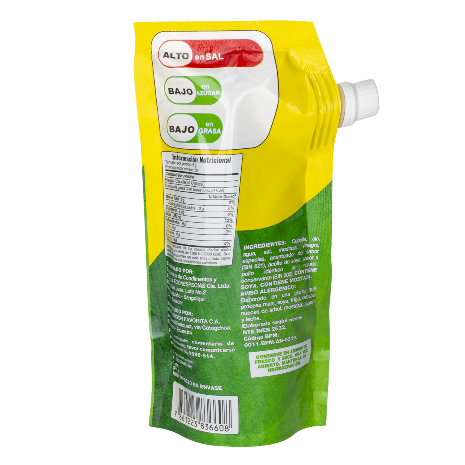 Sazonador Completo Doy Pack EL ARTESANAL 250 G - Image 2