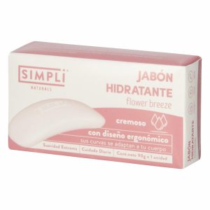 Jabón En Barra Cremoso Hidratante Flower Breeze SIMPLI 90 G
