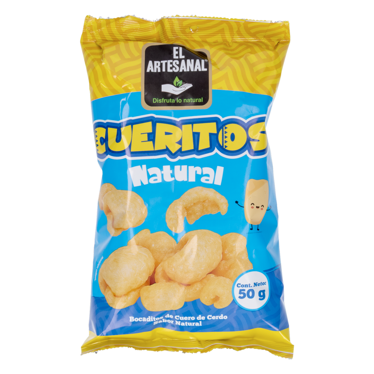 Cueritos Bocaditos Sabor Natural EL ARTESANAL 50 G