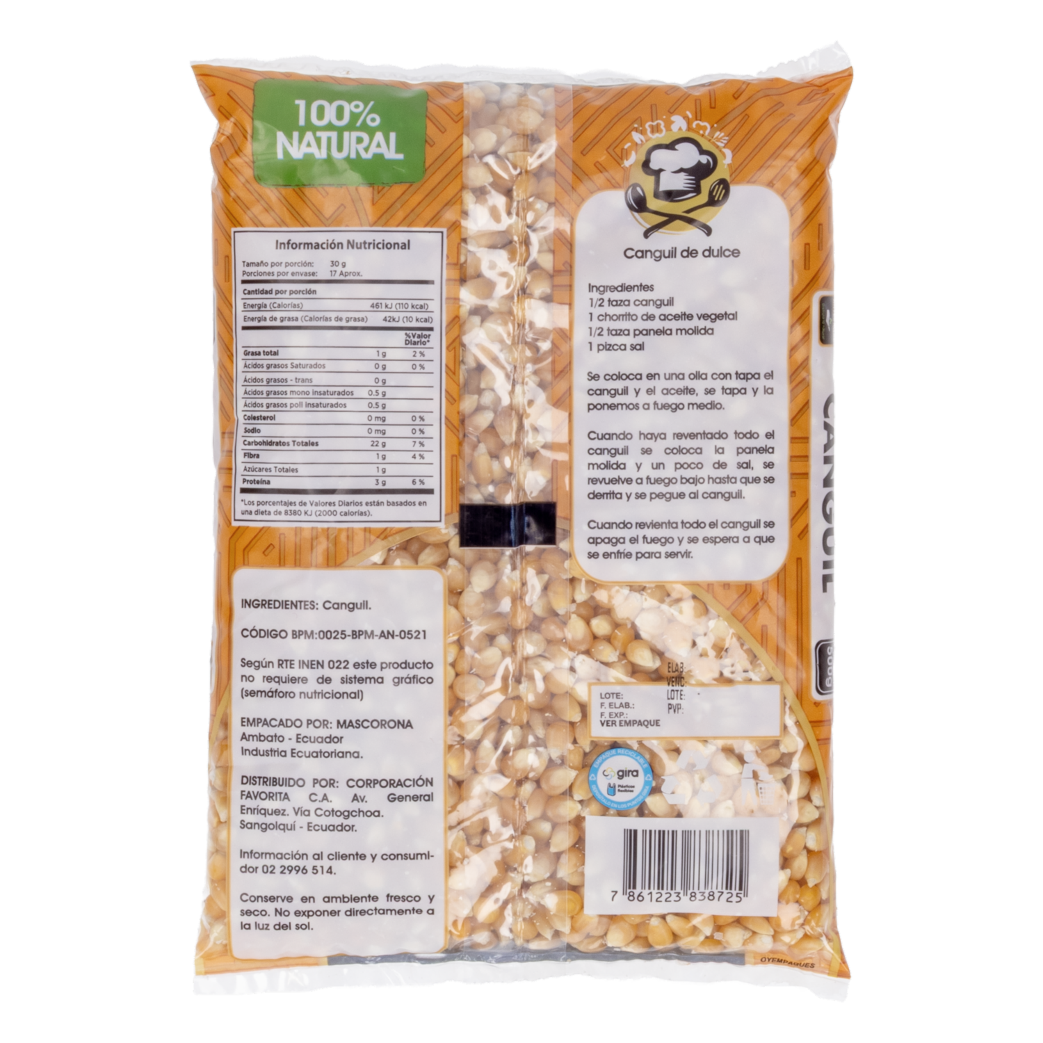 Canguil Natural EL ARTESANAL 500 G - Image 2