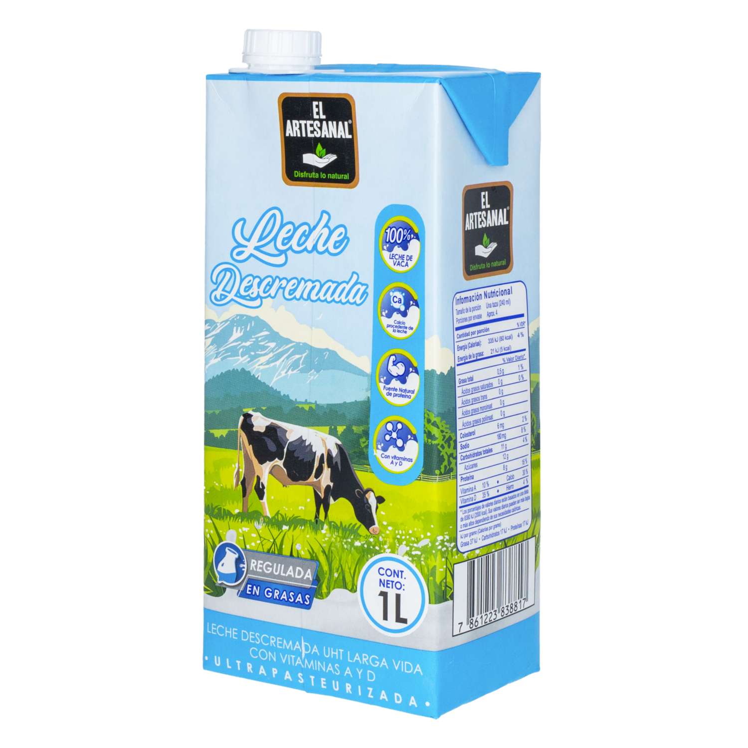 Leche Descremada En Tetrapack EL ARTESANAL 1000 Ml - Image 3