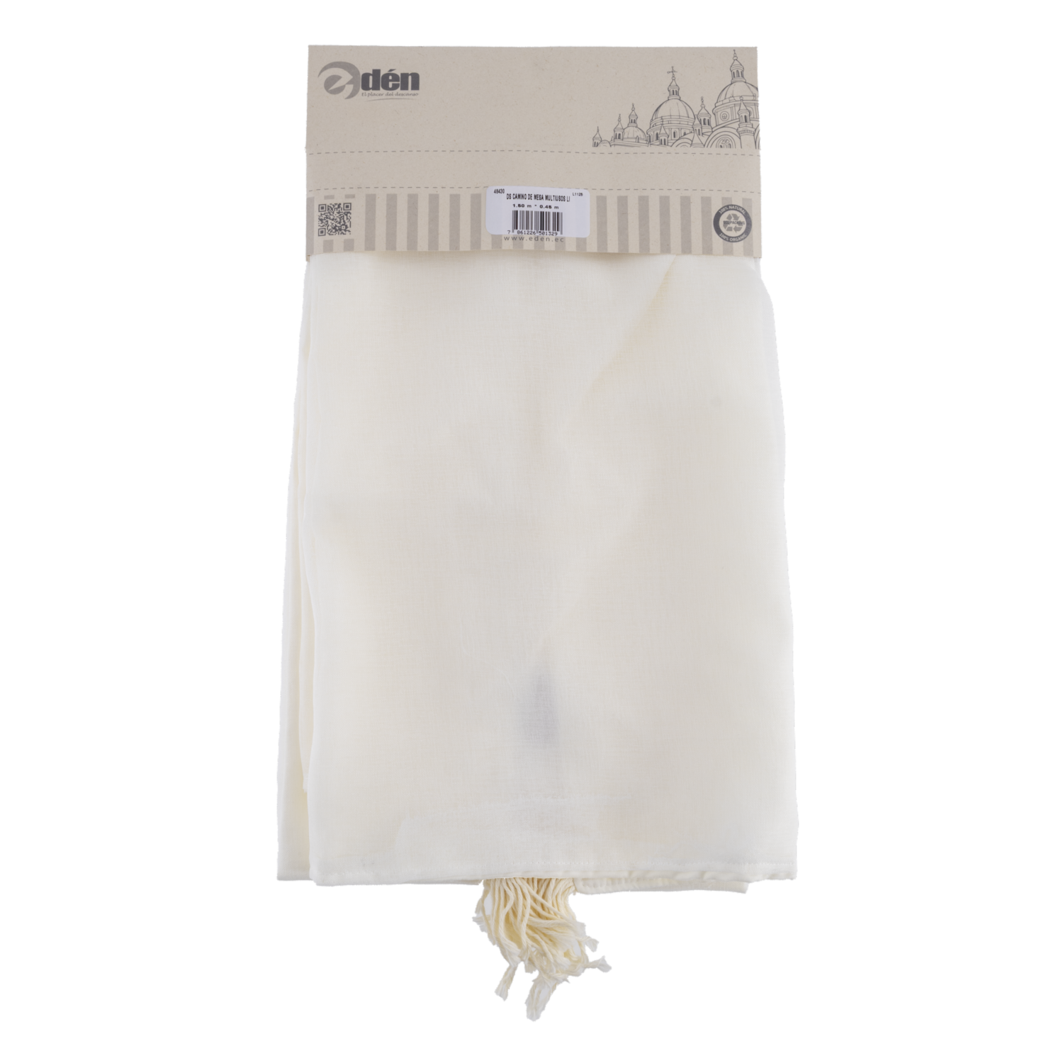 Camino De Mesa Multiusos Lino Beige EDEN 150X45 Cm