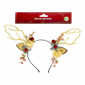 Diadema Diseño Reno Con Flores SUCA Unidad