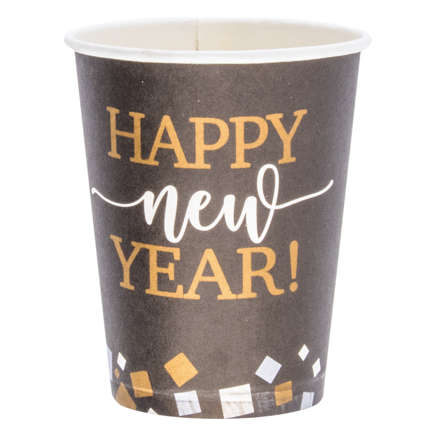 Vaso Happy New Year Black COLOR TOYS 12 X 7 Oz