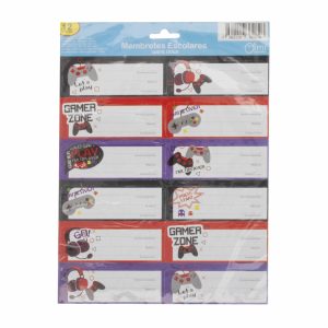 Membretes Escolares Diseño Video Juego OIMI X 12 Uds