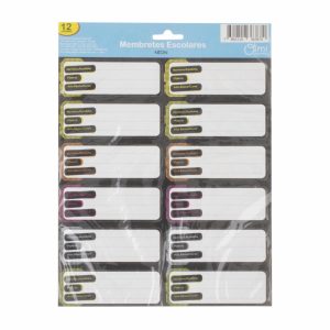 Membretes Escolares Escolares Neón X12 Unidades OIMI 18 Cm X 24 Cm