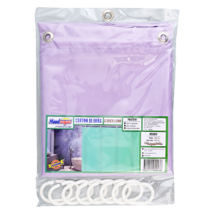 Cortina De Baño Clásica Llana Varios Colores MUNDOGAR 180 X 150 Cm