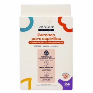 Parches Para Espinillas Con Ácido Salicílico Y Aceites Esenciales VANDUX X 24 Uds
