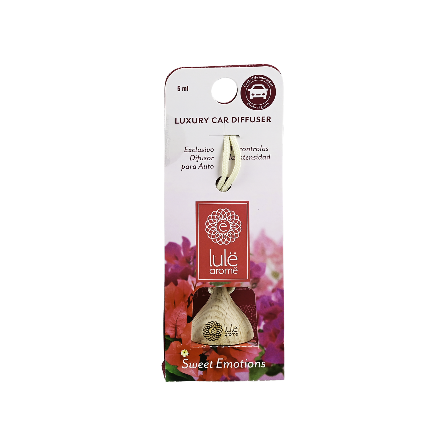 Difusor Ambiental Para Auto Fragancia Sweet Emotions LULË AROMË 5 Ml