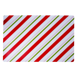 Individual Navideño Para Colorear Diseño Rayas De Caramelo KIKEMAR 47 X 33 Cm