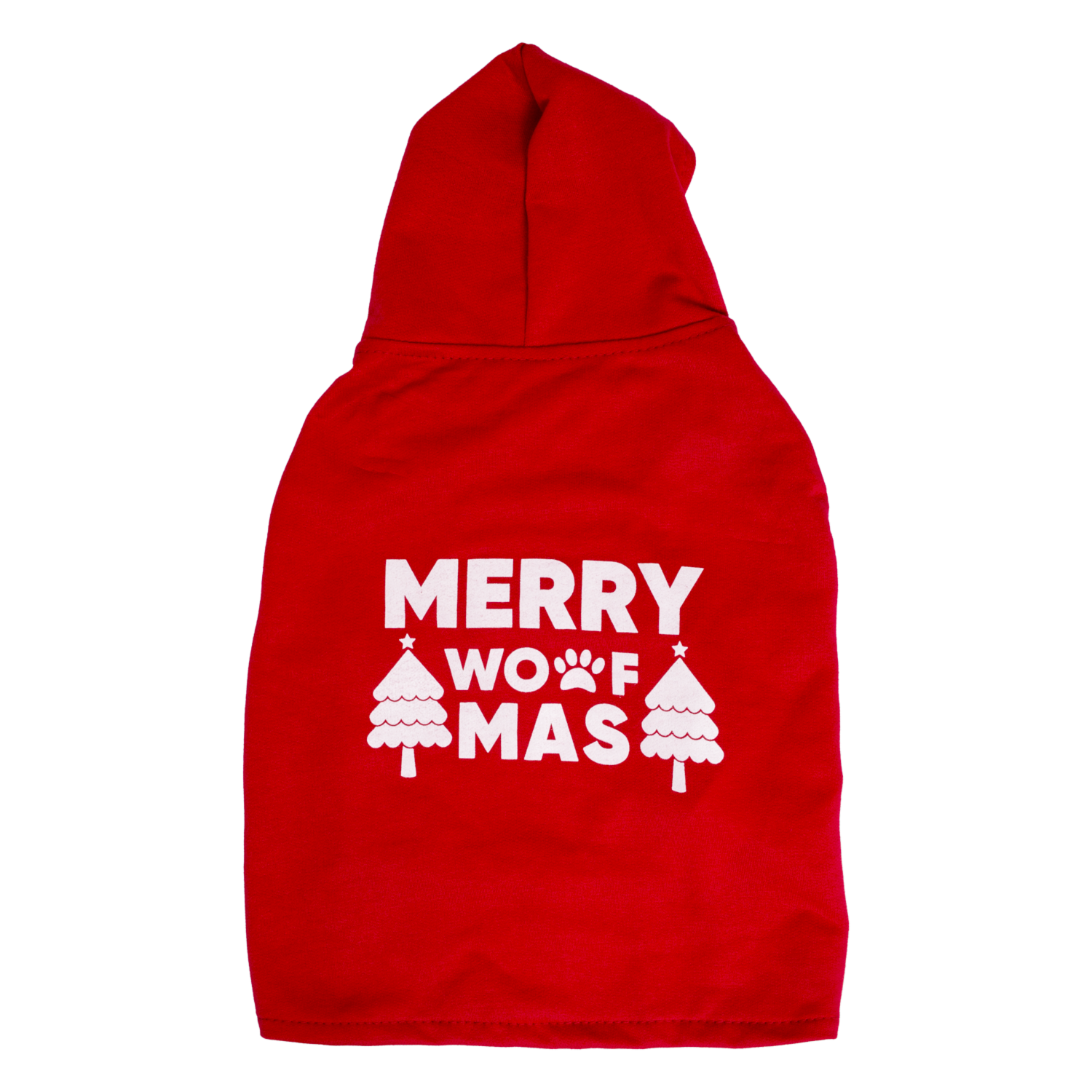Ropa Para Perros Hoodie Rojo Merry Woofmas KIKEMAR - Image 3