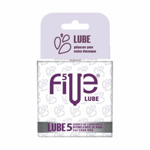 Lubricante Íntimo Lube FIVE 5 Unidaes