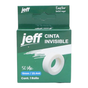 Cinta Adhesiva 50 Micras JEFF 25,4 Metros