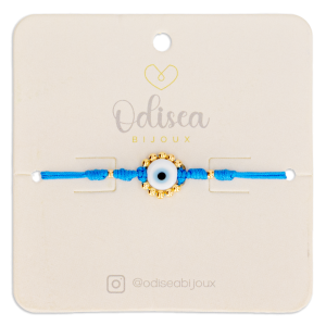 Pulsera Ojo Turco Balines Celeste ODISEA BIJOUX Unidad