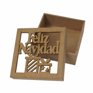 Caja Chocolatera Diseño Regalo ARTES Y MADERA 10X10X4 5 CM