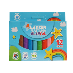 Plastilina 12 Colores LANCER 200  G