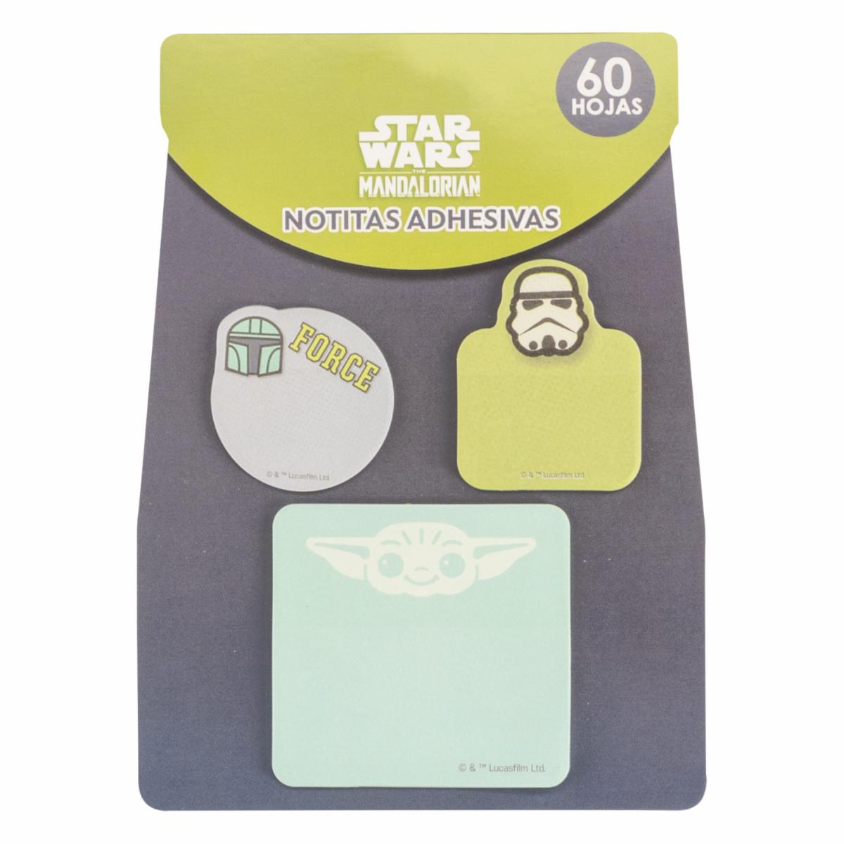 Notas Adhesivas Diseño Mandaloriam DISNEY 60 Hojas