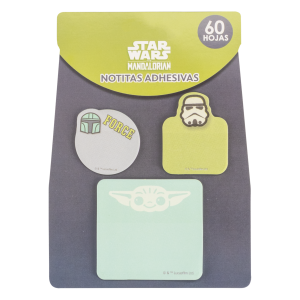 Notas Adhesivas Diseño Mandaloriam DISNEY 60 Hojas