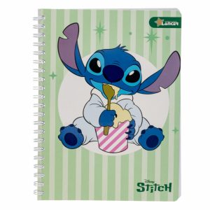 Cuaderno Universitario De Cuadros Stitch DISNEY 100 Hojas
