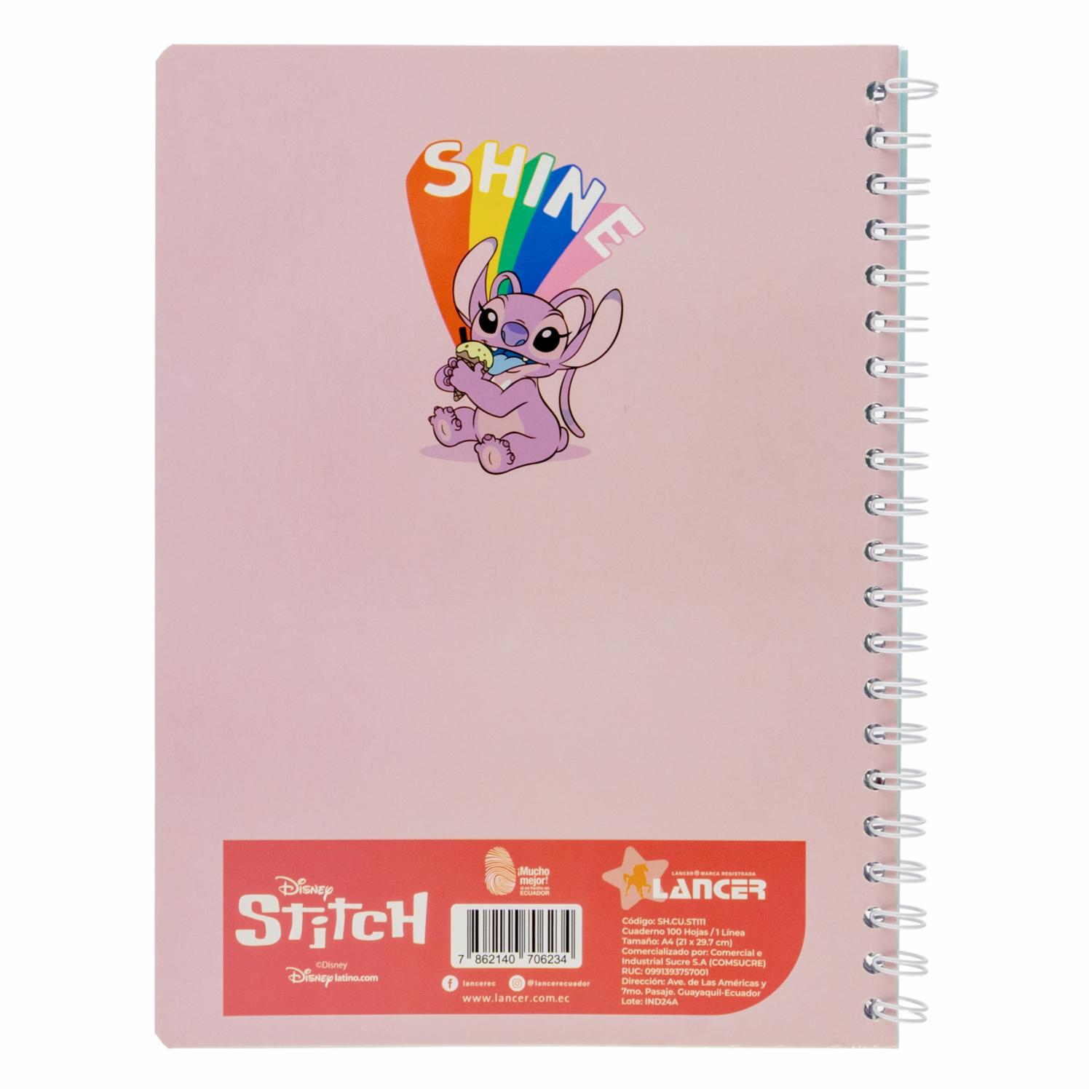 Cuaderno Universitario 1 Línea Stitch DISNEY 100 Hojas - Image 2