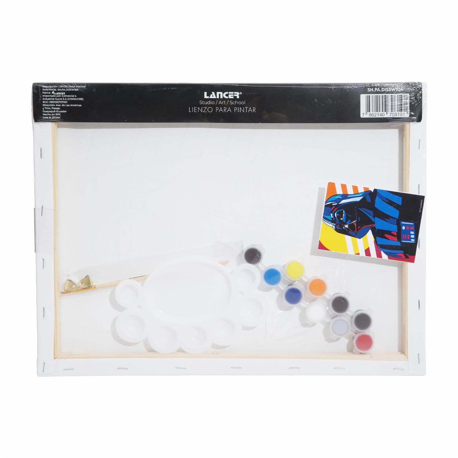 Set Lienzo Pintura Con Pincel Y Paleta Star Wars DISNEY 40X30 Cm - Image 2