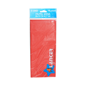 Set Papel Seda Rojo 17 G LANCER 70X50 Cm