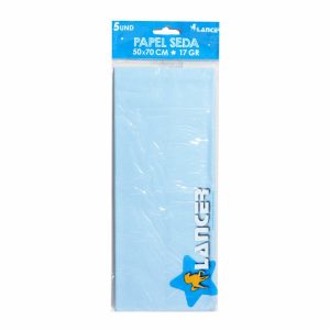 Set Papel Seda Celeste 17 G LANCER 70X50 Cm