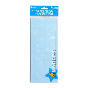Set Papel Seda Celeste 17 G LANCER 70X50 Cm