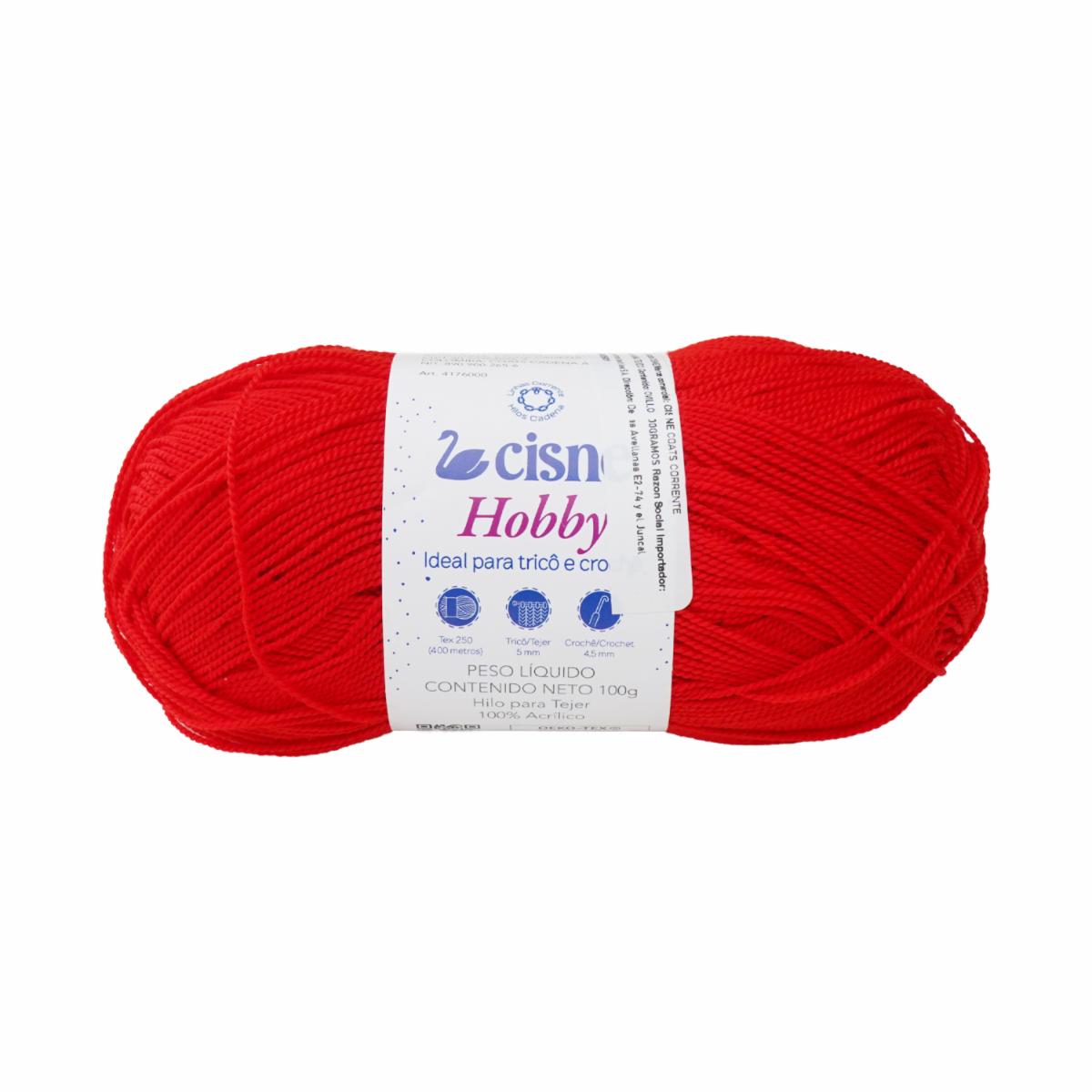 Lana Hobby Rojo CISNE 100 G