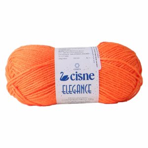 Lana Elegance Naranja Fluorecente CISNE