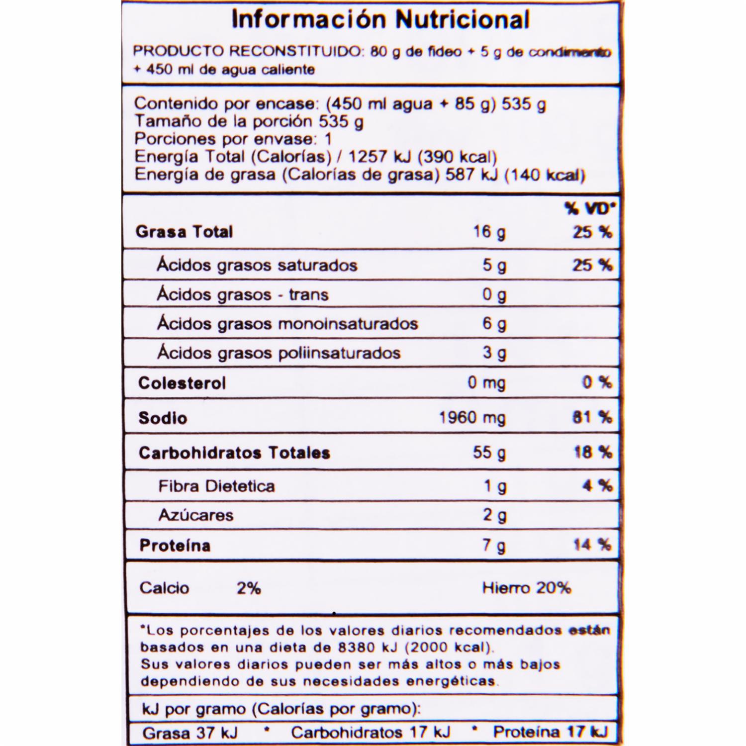 Rammen Sabor A Pollo NISSIN 85 G - Image 2