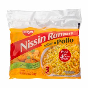 Ramen Instantáneo Sabor A Pollo NISSIN 340 G