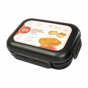 Porta Alimentos Hermética Negra COZA 20,1 X 15,1 X 6,1 Cm