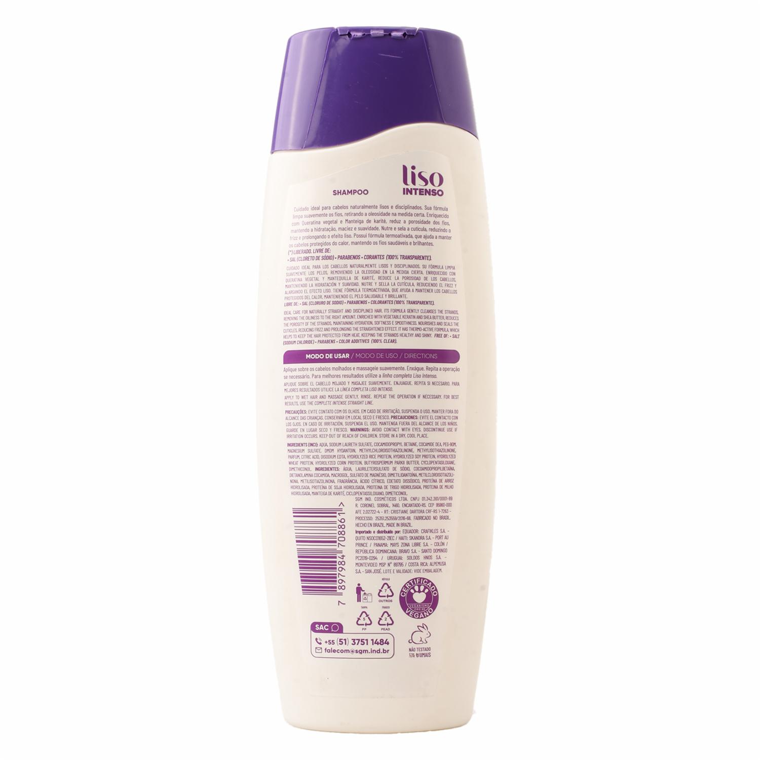 Shampoo De Cabello Liso Intenso VINILADY 325 Ml - Image 2
