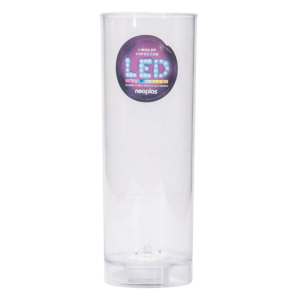 Vaso Plástico Long Drink Led Transparente NEOPLAS 320 Ml