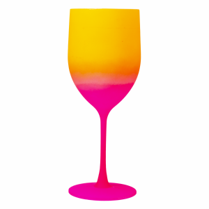 Copa Vino Génova Degrade Rosa Con Naranja NEOPLAS 400 Ml